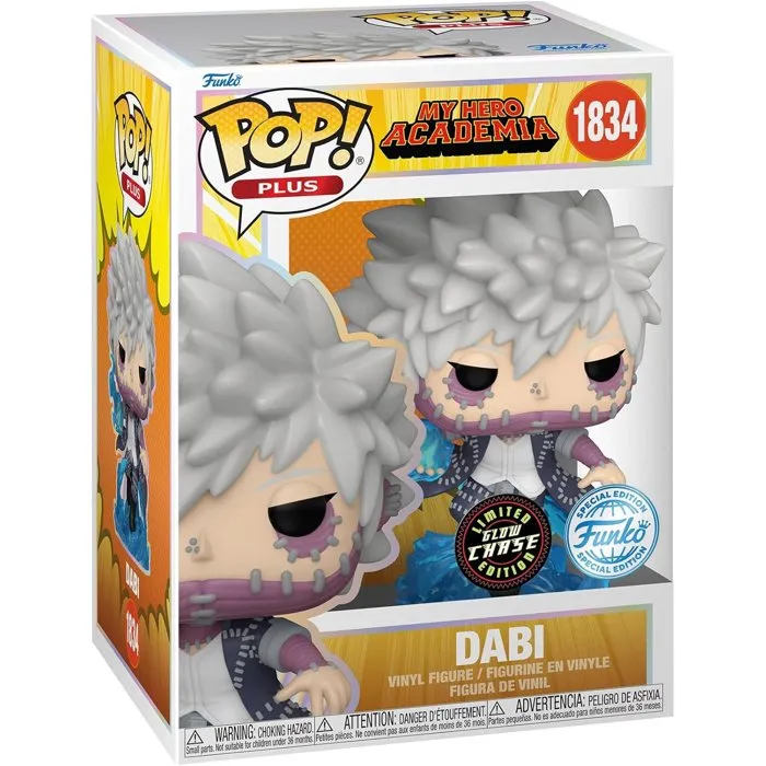 Funko Figurine Funko Pop! Plus - My Hero Academia Dabi - Statuette Vinyle avec Variante Chase - Antagoniste avec Pouvoir de Feu Bleu Funko Figurine Funko Pop! Plus - My Hero Academia Dabi - Statuette Vinyle avec Variante Chase - Antagoniste avec Pouvoir de Feu Bleu