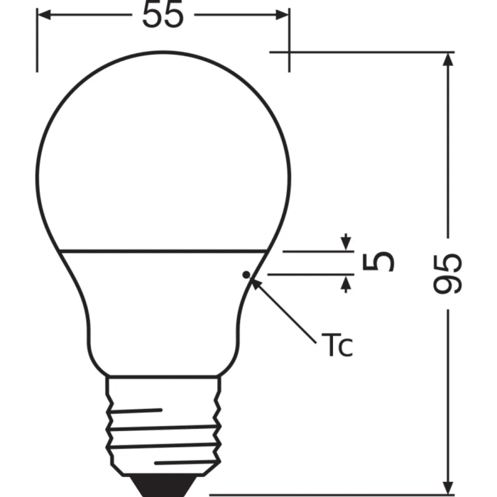 Ledvance/Osram LVE-4099854049538 Ampoule LED Classic E27 4.9W 470Lm 4000K 200° IP20 2