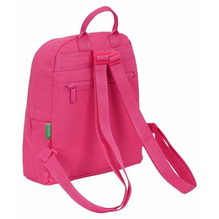 Sac à dos Casual Benetton Raspberry Fuchsia 25 x 30 x 13 cm 3 Sac à dos Casual Benetton Raspberry Fuchsia 25 x 30 x 13 cm 3