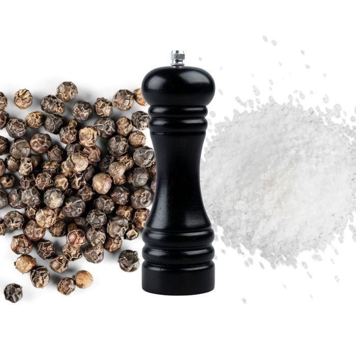 Ensemble de 2 Moulins a poivre manuel - FACKELMANN PROFESIONAL - 18 cm - Noir 1 Ensemble de 2 Moulins a poivre manuel - FACKELMANN PROFESIONAL - 18 cm - Noir 1