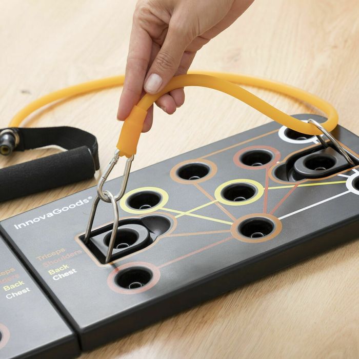 Pack Planche de Pompes Push-Up et Set de Bandes de Résistance avec Accessoires et Guide d´Entraînement InnovaGoods 27 Pack Planche de Pompes Push-Up et Set de Bandes de Résistance avec Accessoires et Guide d´Entraînement InnovaGoods 27