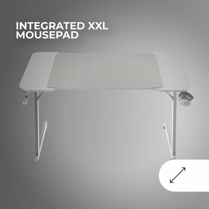 Bureau Gaming Mars Gaming ERGO Blanc 140 x 60 cm