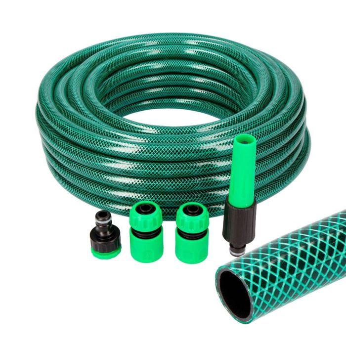 Tuyau d'arrosage EDM 74068 basic line PVC Ø 19 mm (10 m) (5 Unités) 0 Tuyau d'arrosage EDM 74068 basic line PVC Ø 19 mm (10 m) (5 Unités) 0