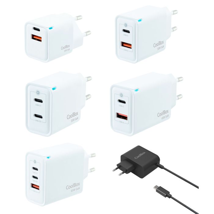 Chargeur mural CoolBox COO-PACK-GAN 4