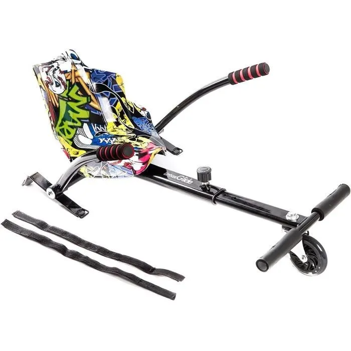 Urbanglide Kart Pilot pour Hoverboard - Compatible Toutes Marques et Tailles de Roues - Longueur Ajustable 1