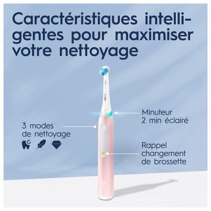 Brosse a Dents Electrique Rose Séries 3s iO avec Chargeur ORAL-B 1