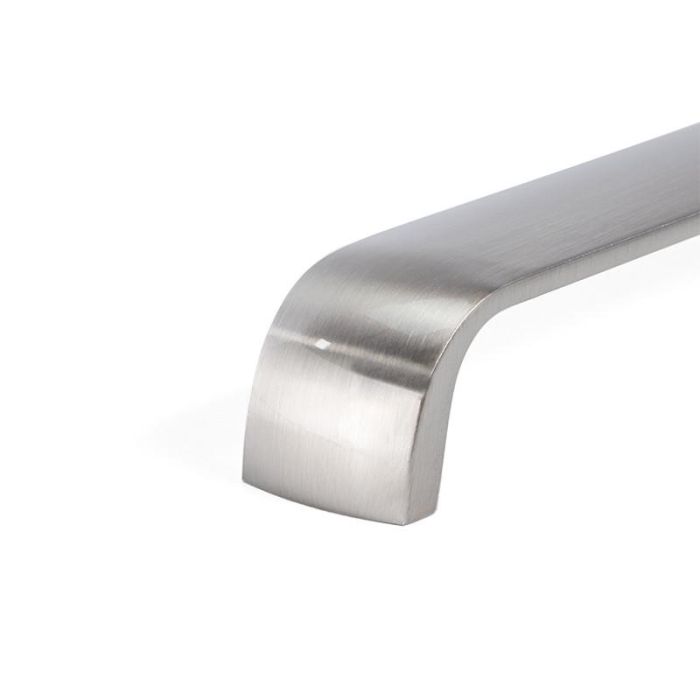 Tirador Aluminio Adonis C160 L170 Niquel Satinado Herrajes Alk 2