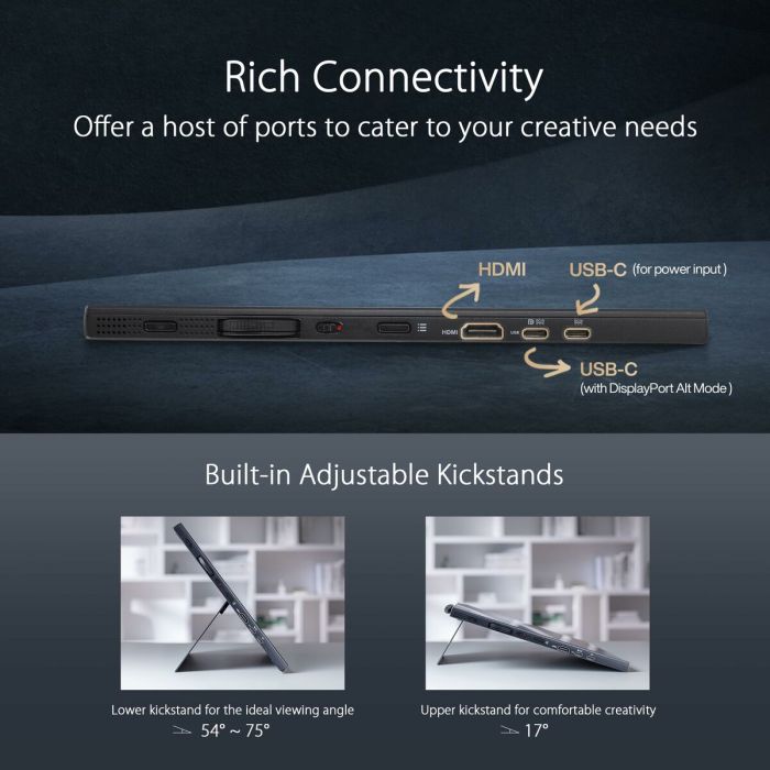 Écran Tactile Interactif Asus 90LM0711-B01I70 4K Ultra HD 15,6" 12 Écran Tactile Interactif Asus 90LM0711-B01I70 4K Ultra HD 15,6" 12