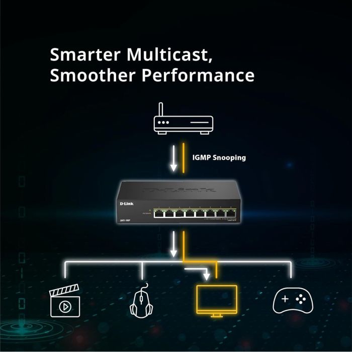 Switch D-Link DMS-108P/E 6