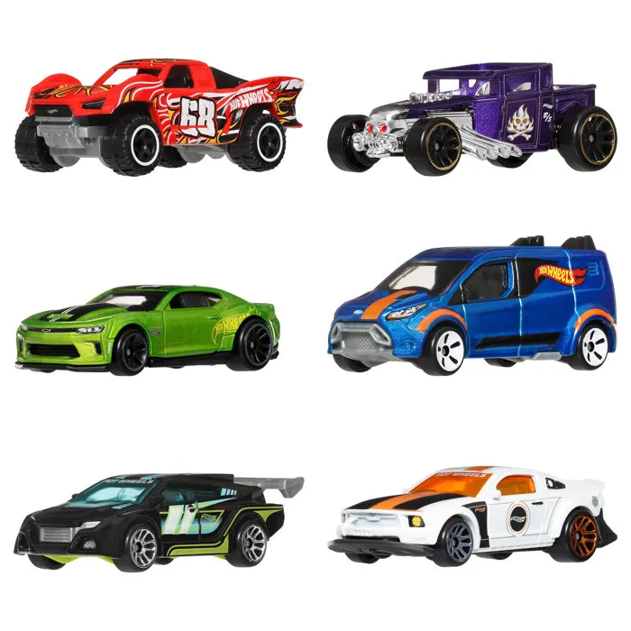 Hot Wheels - Multipack JLB24 - Lot de 6 véhicules Legends mythiques - Packaging collector Hot Wheels - Multipack JLB24 - Lot de 6 véhicules Legends mythiques - Packaging collector