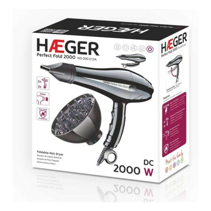 Sèche-cheveux Haeger HD-200.012A 2000W Noir 2000 W 4