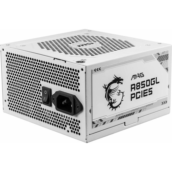 Bloc d’Alimentation MSI MAG A850GL PCIE5 WHITE 850 W 80 Plus Gold 11