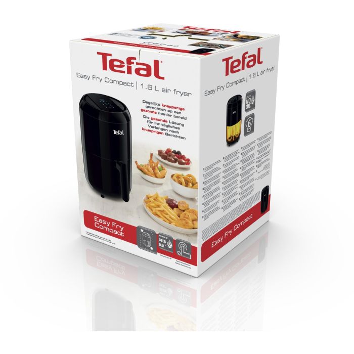 Tefal EY301815 Friteuse d'air chaud Easy Fry Compact 1.6L Numérique Tactile Noir