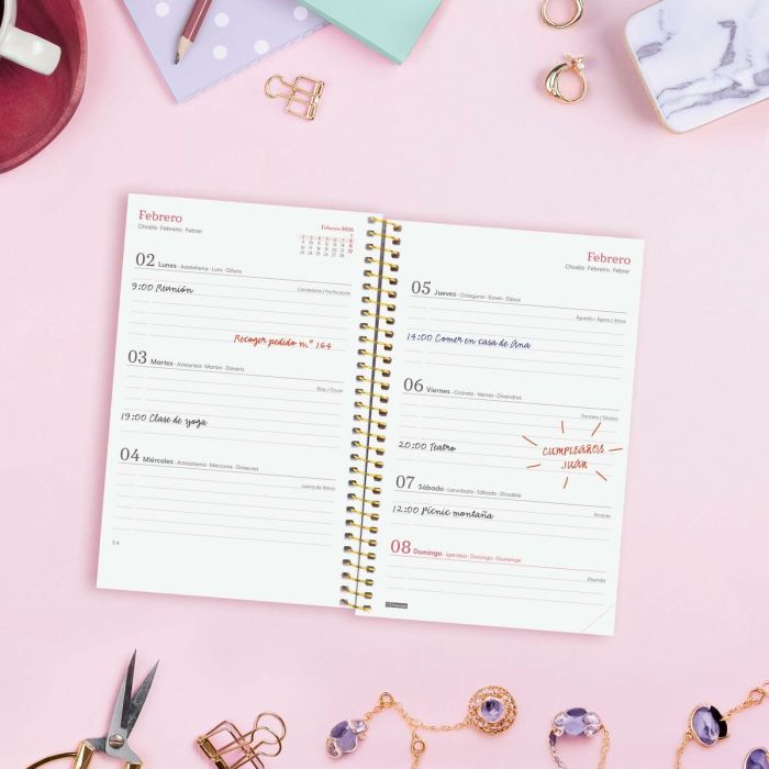 Agenda Finocam DESIGN COLLECTION Goldy 11,7 x 18,1 cm 2026 2