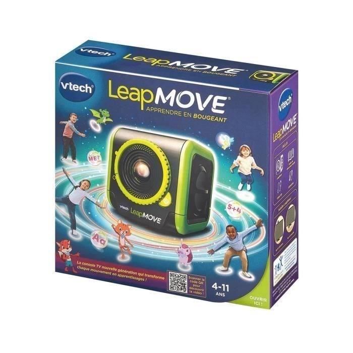VTECH CONSOLE TV LEAPMOVE, Console éducative,  Pas besoin de manette, 25 jeux et aventures inclus, Des 4 ans 5