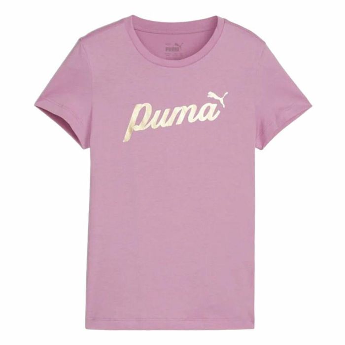 T shirt à manches courtes Enfant Puma Essentials+ Script Metallic G 0 T shirt à manches courtes Enfant Puma Essentials+ Script Metallic G 0