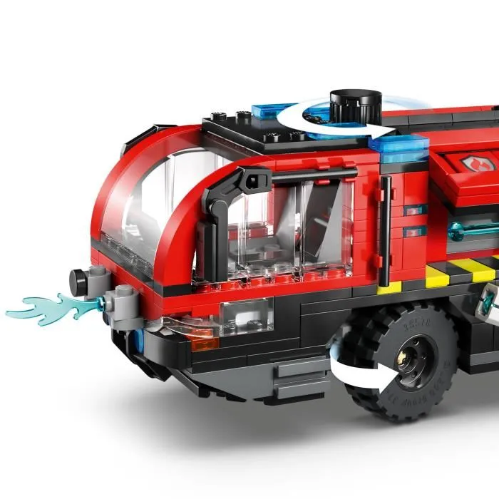 Lego City 60499 - Camion de Pompiers de l'Aéroport - Jouet de Construction avec 4 Minifigurines - À partir de 7 ans