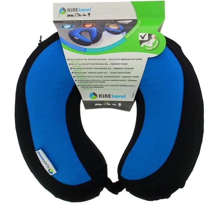 Cale nuque gel - KINE TRAVEL - 169803 - Noir et bleu 5 Cale nuque gel - KINE TRAVEL - 169803 - Noir et bleu 5