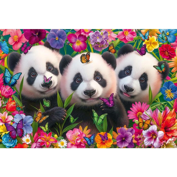 Schmidt Spiele Puzzle 200 pièces Panda Trio - Paysage magnifique - À partir de 8 ans Schmidt Spiele Puzzle 200 pièces Panda Trio - Paysage magnifique - À partir de 8 ans