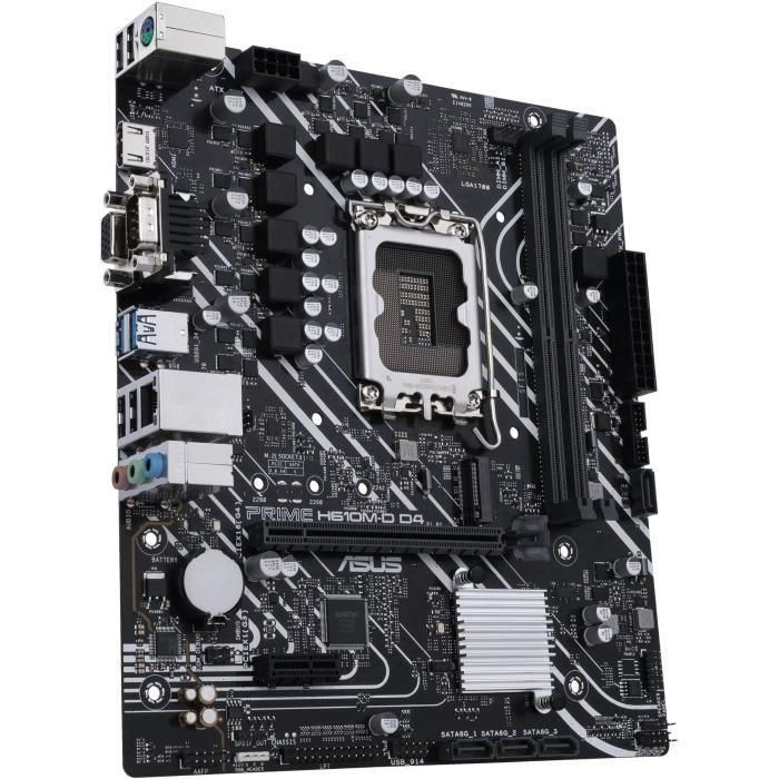 Carte mere - ASUS - PRIME H610M-D D4 - Intel H610 LGA 1700 micro ATX 3 Carte mere - ASUS - PRIME H610M-D D4 - Intel H610 LGA 1700 micro ATX 3