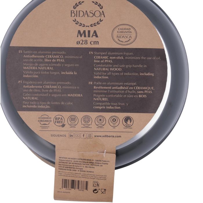 Sartén Aluminio Estampado Mia Bidasoa 28 cm 2