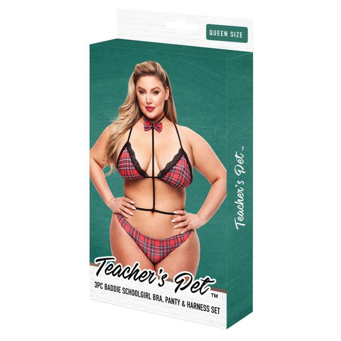 Costume Érotique Teacher’s Pet School Girl Multicouleur Queen size 1 Costume Érotique Teacher’s Pet School Girl Multicouleur Queen size 1