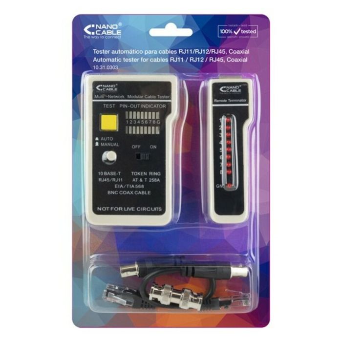 Câble Réseau Rigide UTP 6ème Catégorie RJ11/RJ12/RJ45, coaxial NANOCABLE 10.31.0303 2