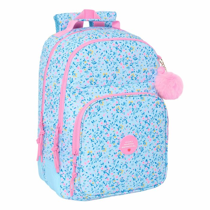 Cartable Vicky Martín Berrocal Paraíso Bleu Rose 32 x 42 x 15 cm