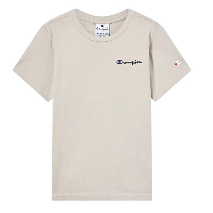 T shirt à manches courtes Enfant Champion Icons Contrast Beige 2XL