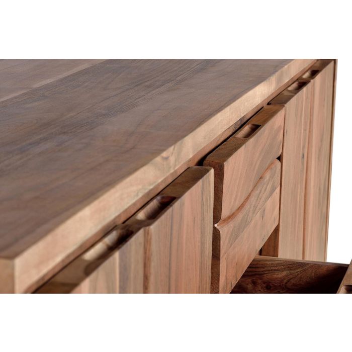 GINER Y COLOMER - Buffet 4 portes en bois d'acacia naturel - 82 x 172 x 45 cm 4