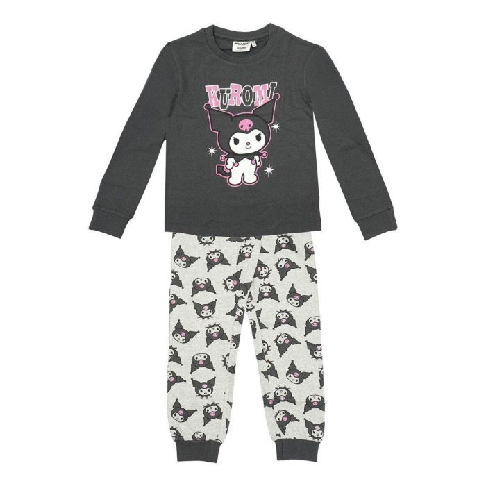 Pyjama Enfant Kuromi Gris