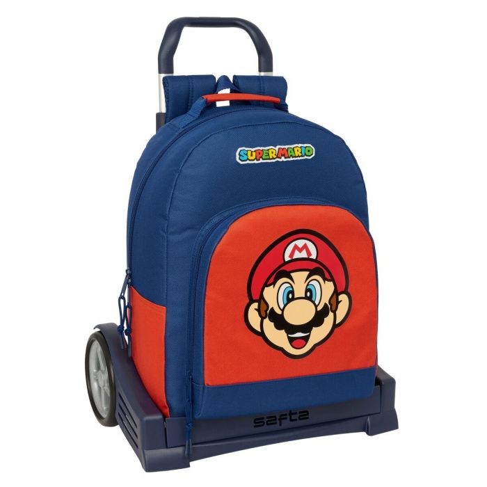 Cartable Super Mario Mamma mia Rouge Blue marine 32 x 42 x 15 cm