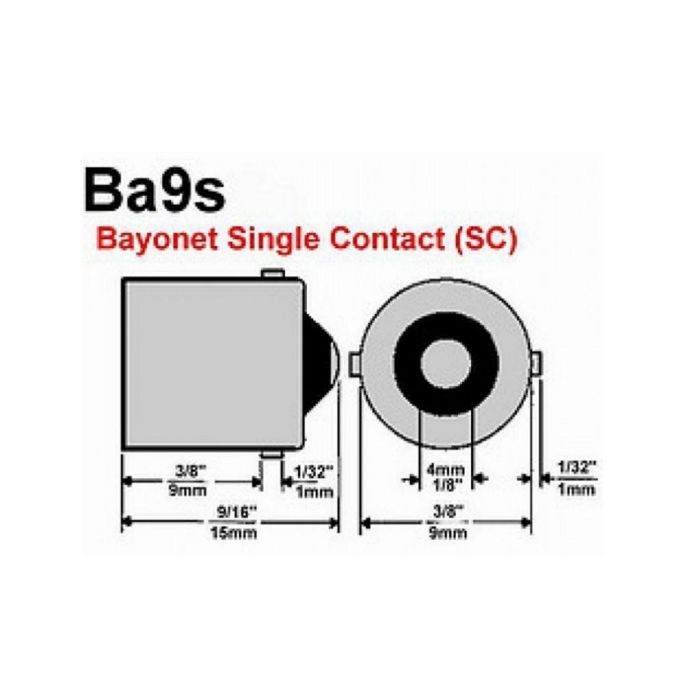 M-Tech MTECZ27 Lampe Halogène 2W 12V BA9s Claire 10 Unités 1