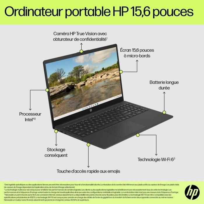 PC Portable HP 15-fd0160nf - Windows 11 - 15,6 FHD - Intel N100 - RAM 8Go - Stockage 512Go SSD - AZERTY 5 PC Portable HP 15-fd0160nf - Windows 11 - 15,6 FHD - Intel N100 - RAM 8Go - Stockage 512Go SSD - AZERTY 5