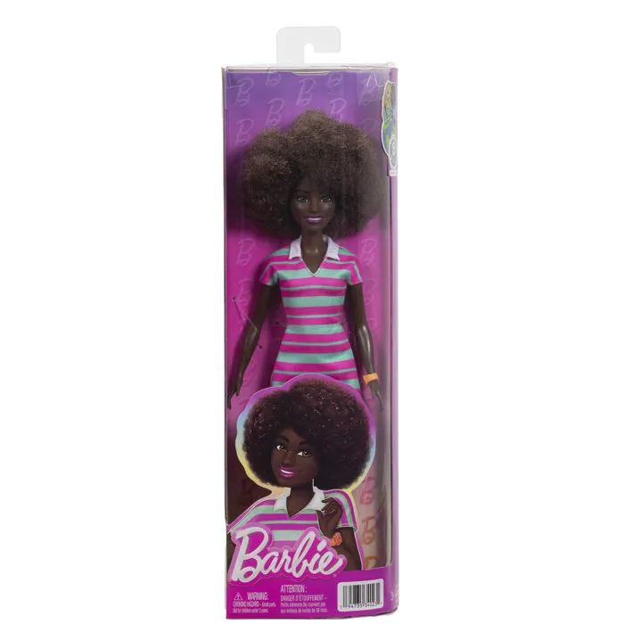 Barbie Fashionista JJN60 - Poupée mannequin mode avec tenue à rayures, Fashionistas Mattel - Jouet enfant 3 ans et plus Barbie Fashionista JJN60 - Poupée mannequin mode avec tenue à rayures, Fashionistas Mattel - Jouet enfant 3 ans et plus