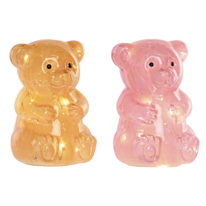 Décoration lumineuse Home ESPRIT Verre Urbaine 13 x 14 x 20 cm (2 Unités) 3