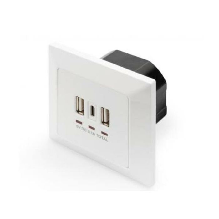 Digitus Boîtier de chargement 2x USB A 1x USB Type-C Blanc