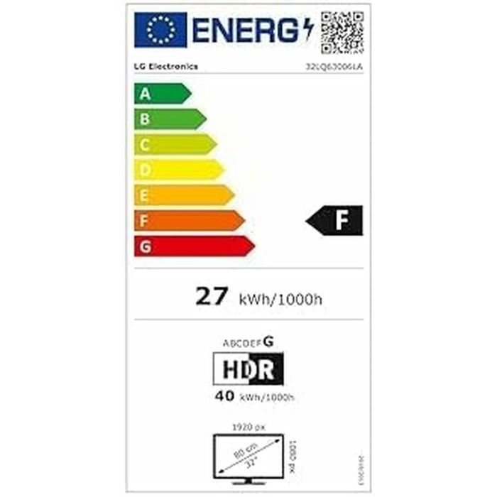 TV intelligente LG 32LQ63006LA.API Full HD 32" LED HDR 1 TV intelligente LG 32LQ63006LA.API Full HD 32" LED HDR 1
