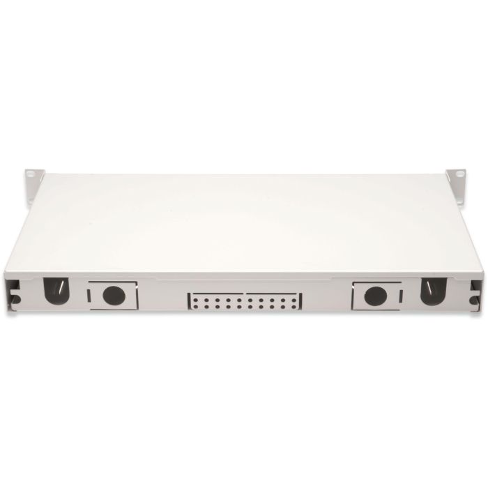 DIGITUS LWL Spleißbox 1HE bestückt 12x LC DX OM4 grau 2