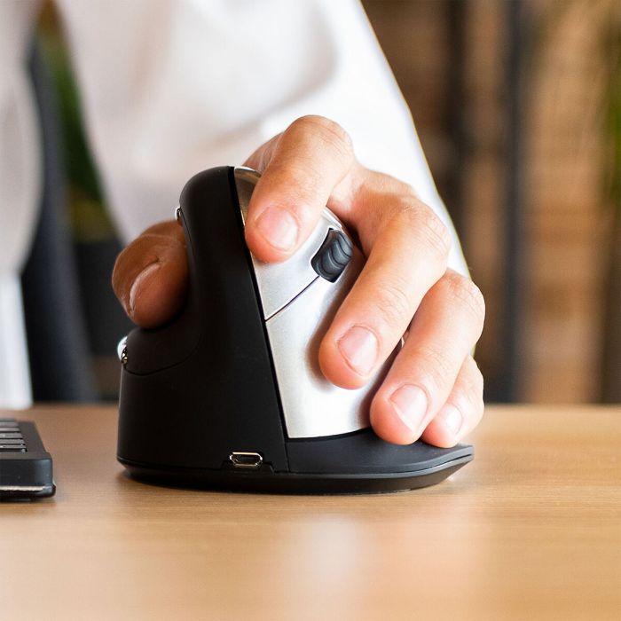 Souris Optique Ergonomique R-Go RGOHELELAWL Noir 6