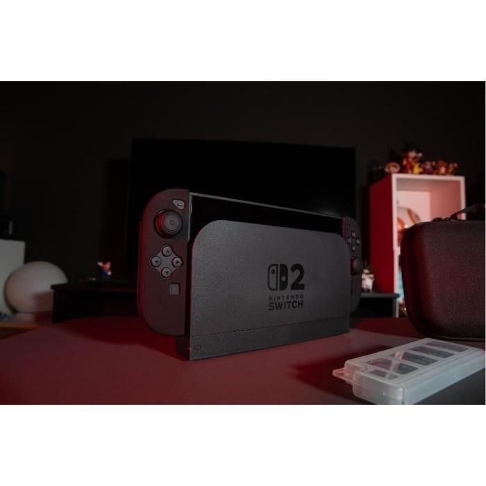 Pack d'accessoires gaming - KONIX - Nintendo Switch 2 - Housse - 4 appuie-pouces - Verre trempé - Boîtier 9 jeux - Écouteurs 5