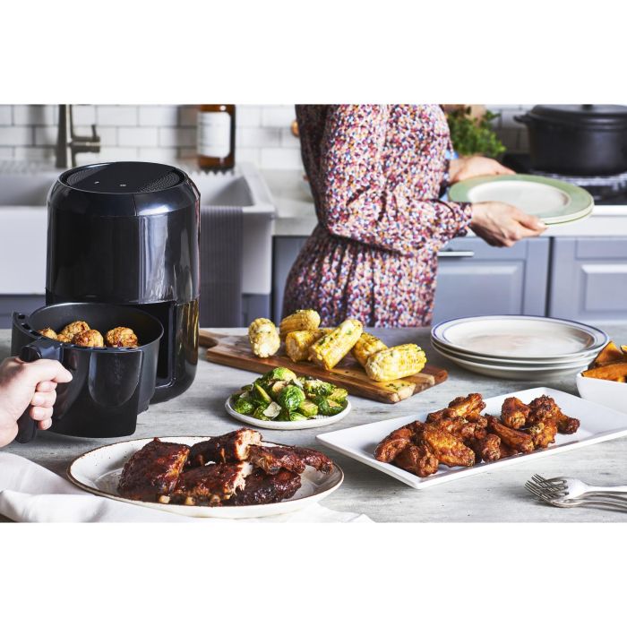 Tefal EY301815 Friteuse d'air chaud Easy Fry Compact 1.6L Numérique Tactile Noir