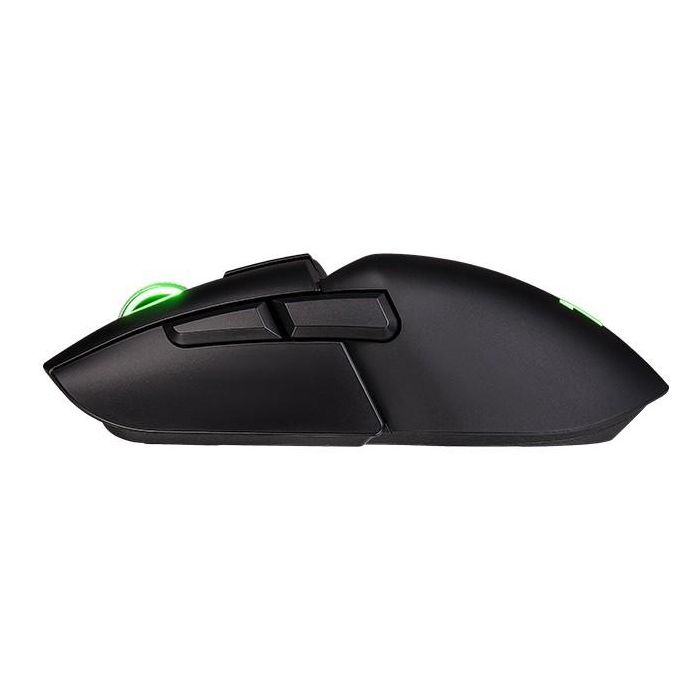 Thermaltake Argent M5 Souris de Jeu Sans-Fil RGB Ambidextre, Noir, Bluetooth 5.0, USB, Capteur Optique 16000 DPI, 8 Boutons Programmables, 400 IPS