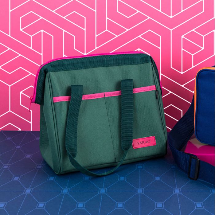 Ensemble de sac alimentaire réutilisable Quid Sarao Vert Textile Sans BPA 24 x 23 x 16 cm (6 Unités) 1 Ensemble de sac alimentaire réutilisable Quid Sarao Vert Textile Sans BPA 24 x 23 x 16 cm (6 Unités) 1