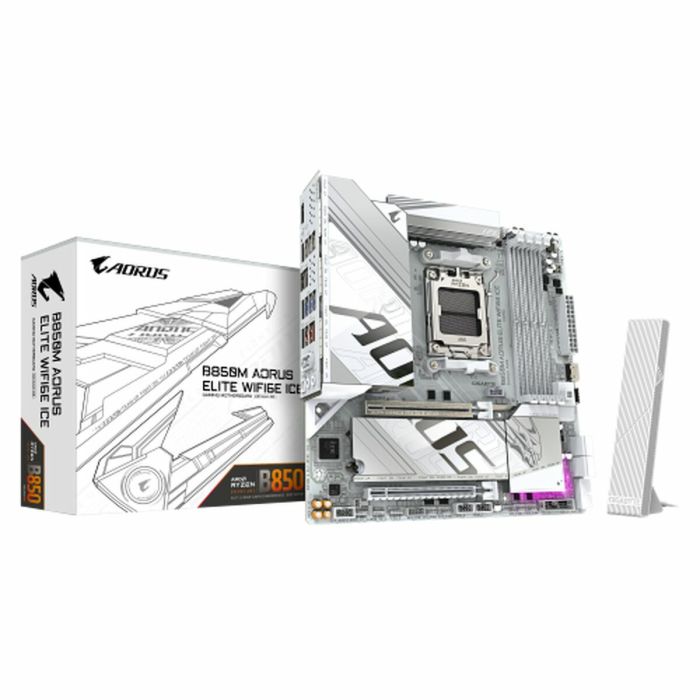 Gigabyte WF6E ICE Carte Mère B850M AORUS ELITE pour AMD AM5 DDR5 micro ATX