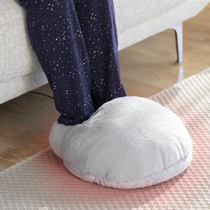 Pack Chauffe-pieds Électrique 2-en-1 et Couverture à Manches Sweat-shirt Oversize avec Polaire InnovaGoods