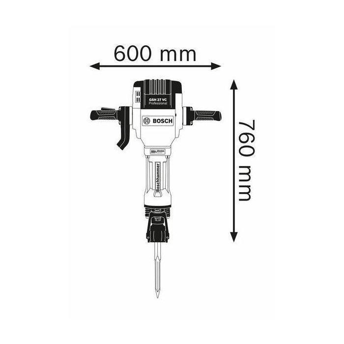 Bosch GSH 27 VC Schlaghammer Koffer 1