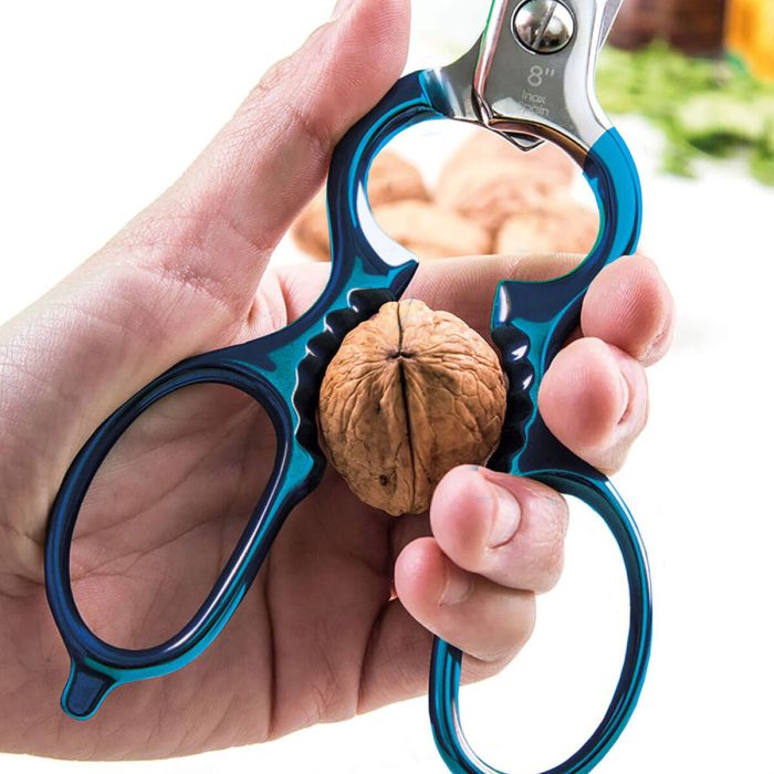 Ciseaux de Cuisine 3 Claveles 8" Acier inoxydable Bleu Polyvalents 7