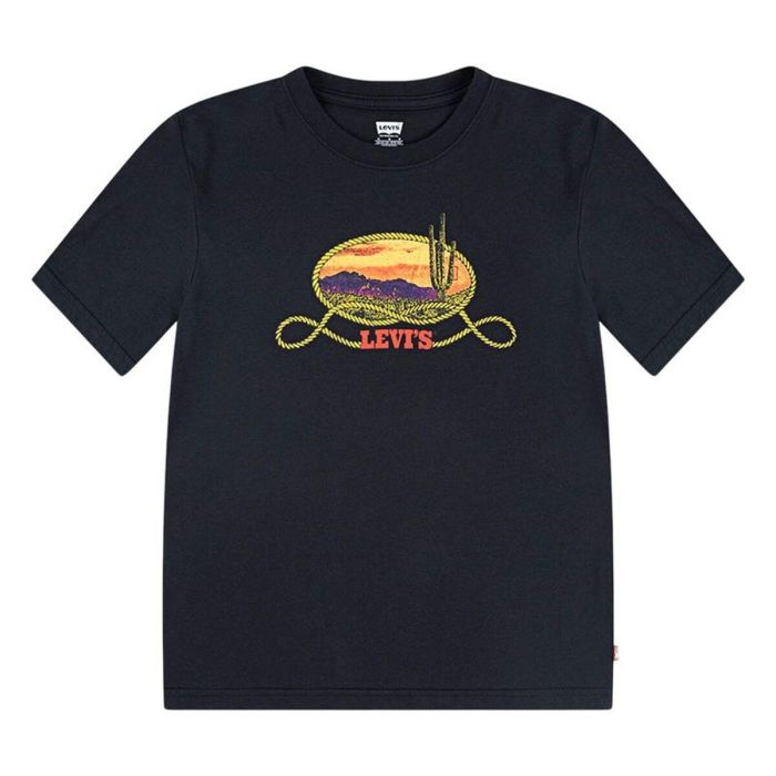 T shirt à manches courtes Enfant Levi's Lvb Cactus In The Sunset Noir S 0 T shirt à manches courtes Enfant Levi's Lvb Cactus In The Sunset Noir S 0