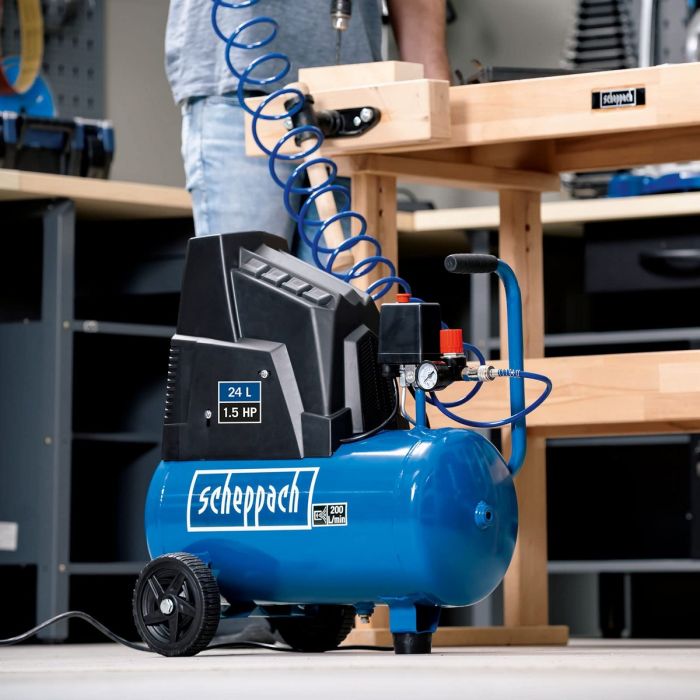 Compresseur d'air Scheppach HC30o 1100 W 8 bar 24 L 2 Compresseur d'air Scheppach HC30o 1100 W 8 bar 24 L 2